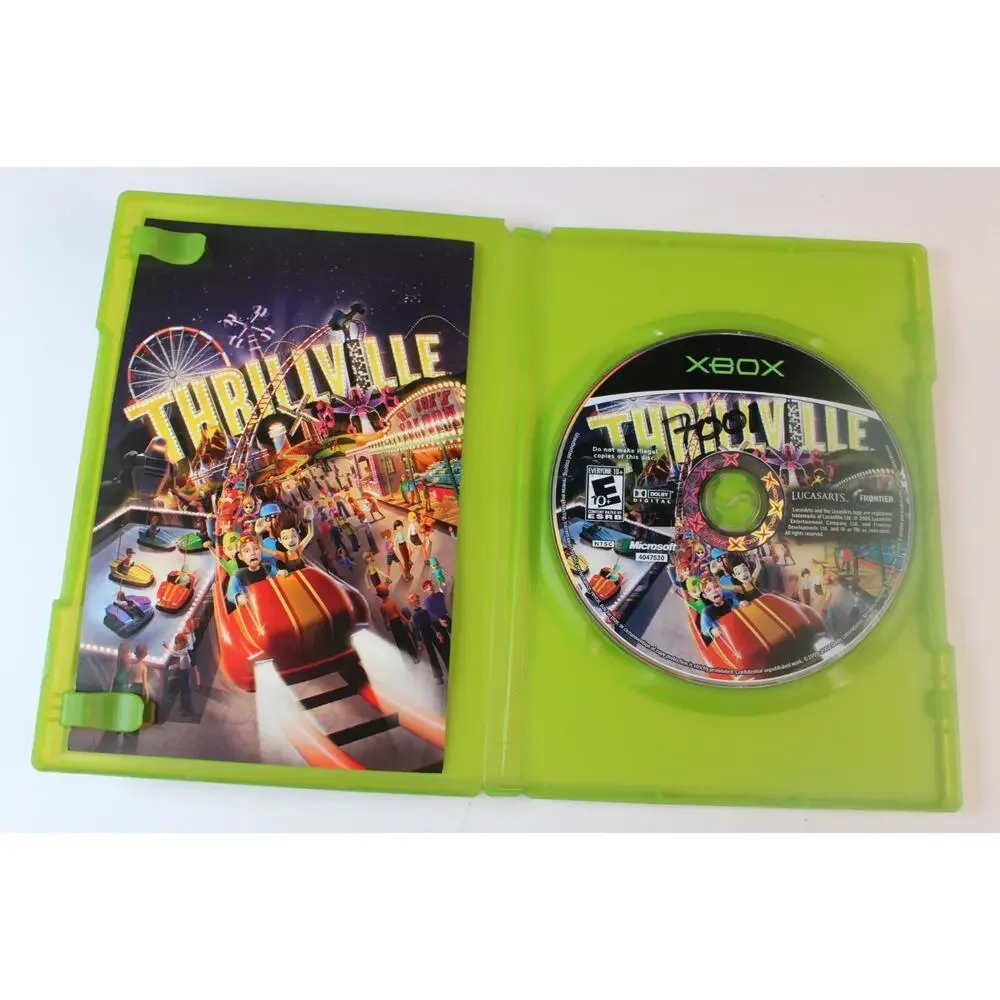 Thrillville (Microsoft Xbox) Authentic, Complete w/ Manual, tested/works